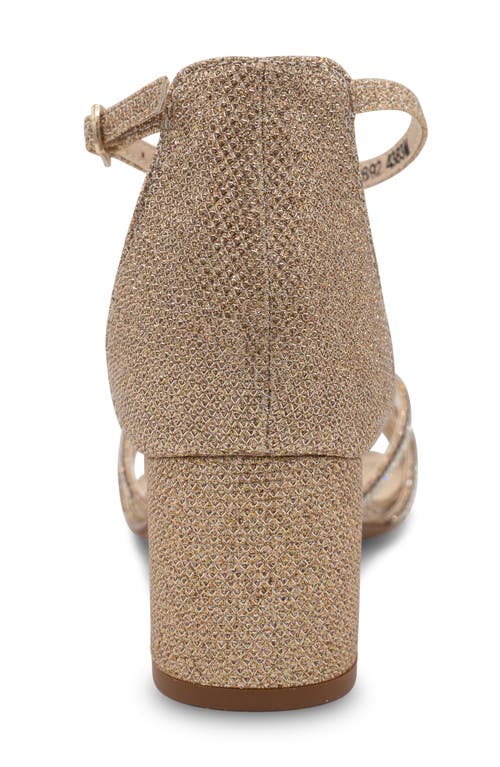 Shop Touch Ups Zoey Shimmer Rhinestone Sandal In Champagne