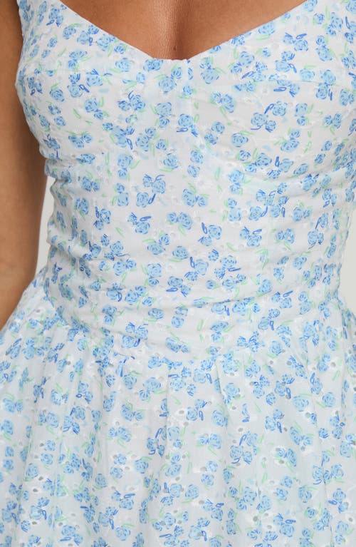 PRINCESS POLLY PRINCESS POLLY GOZETTE BRODERIE ANGLAISE MINI SUNDRESS