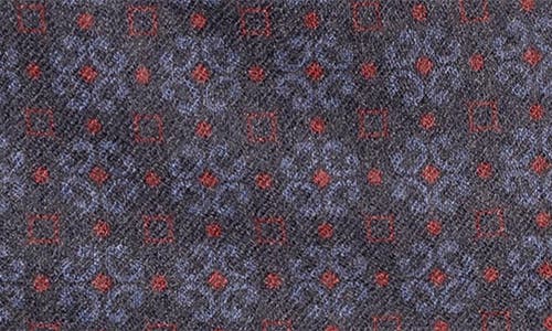 ETON ETON REVERSIBLE MEDALLION PRINT WOOL FLANNEL POCKET SQUARE 