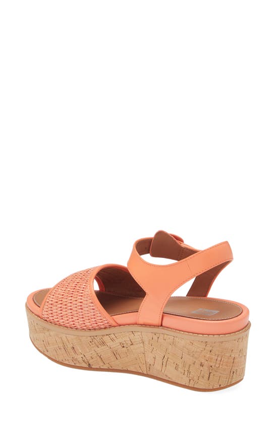 Shop Fitflop Eloise Platform Sandal In Sunshine Coral