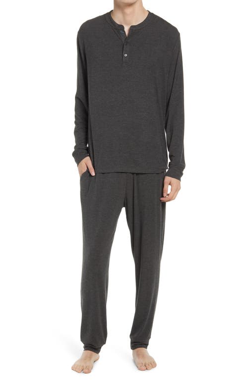 Henry Jersey Pajamas in Charcoal Heather