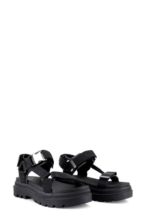 Palladium Pallacruise Platform Sandal In Black/black