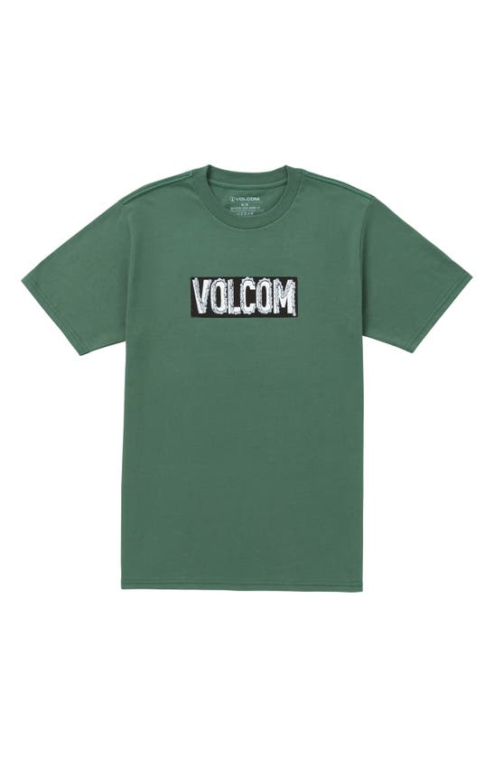 Shop Volcom Chain Drive Graphic T-shirt In Fir Green