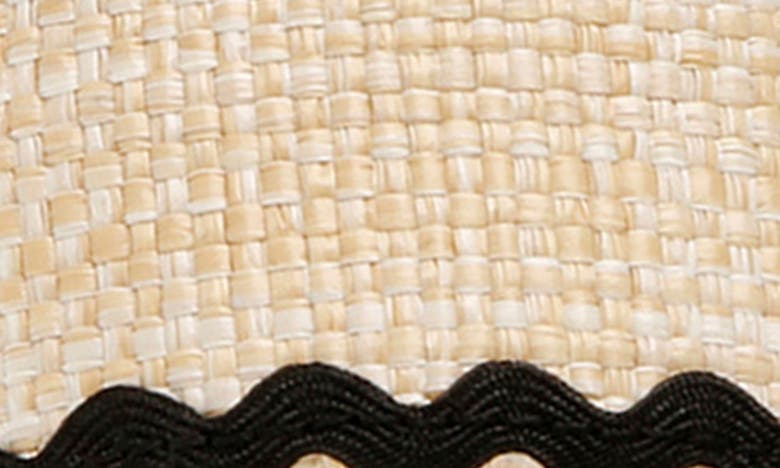 Shop Anne Klein Raine Raffia Slingback Sandal In Natural/ Black Raffia