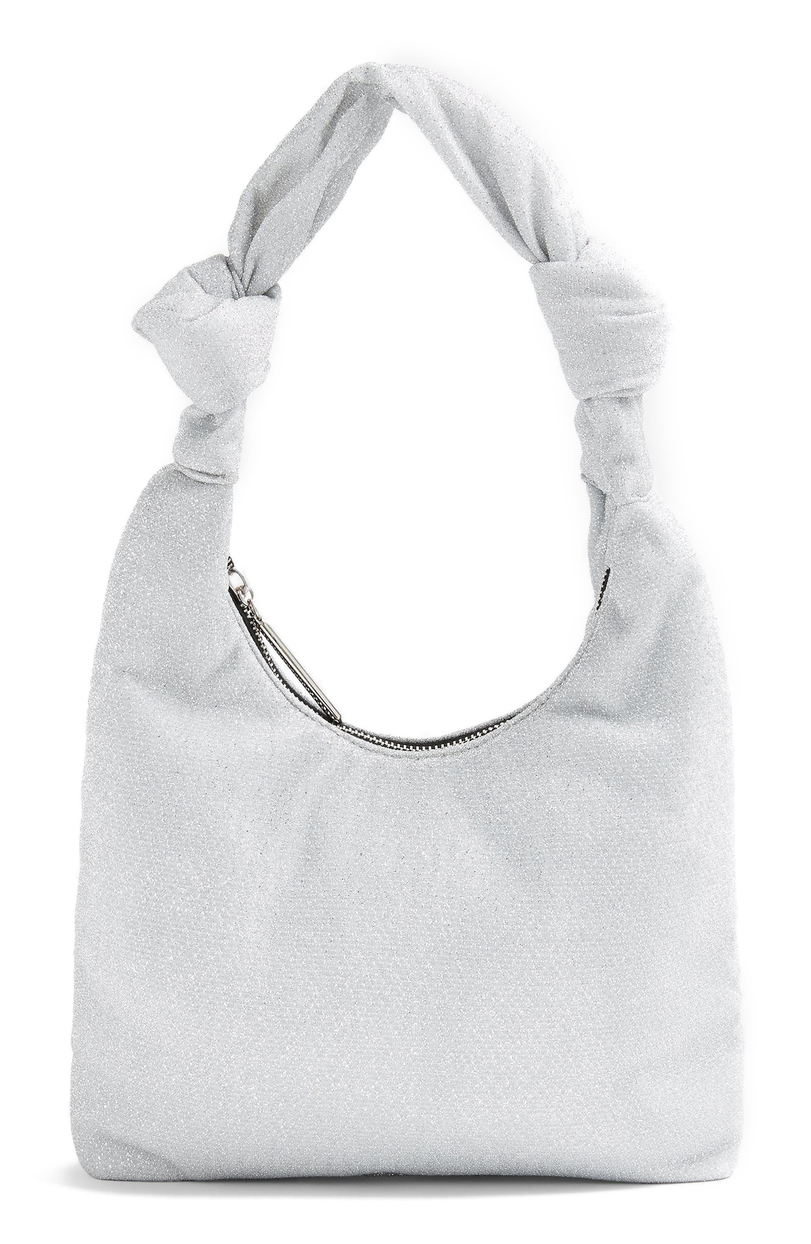Knot Shoulder Bag In Silver ModeSens