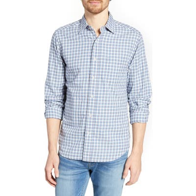 Faherty Ventura Regular Fit Plaid Shirt, Pink