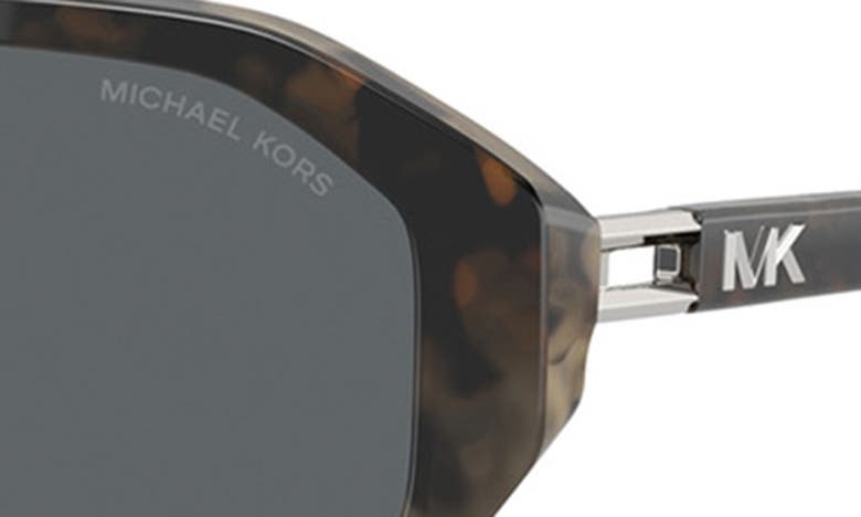 Michael Kors Zurich 57mm Aviator Sunglasses In Black Grey