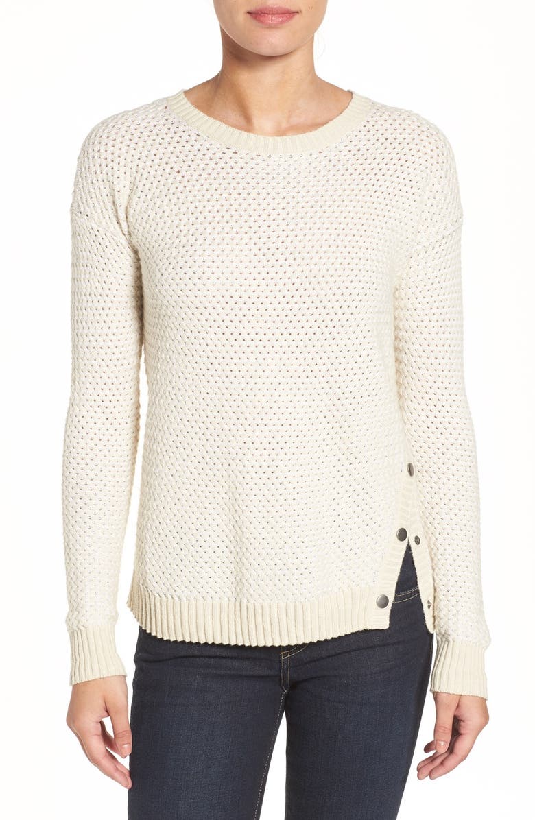 Caslon® Side Snap Sweater (Regular & Petite) | Nordstrom