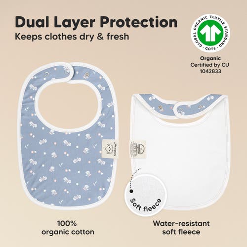 Keababies 8-pack Baby Drool Bibs In Fleur