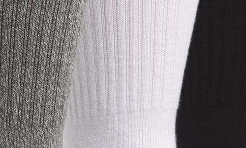 Stance Icon Assorted 3-pack Crew Socks In Black/white/grey