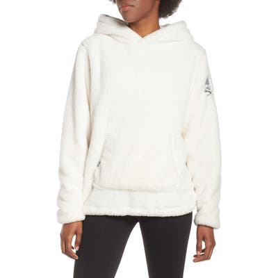 Soul By Soulcycle Reversible Faux Shearling Hoodie, White