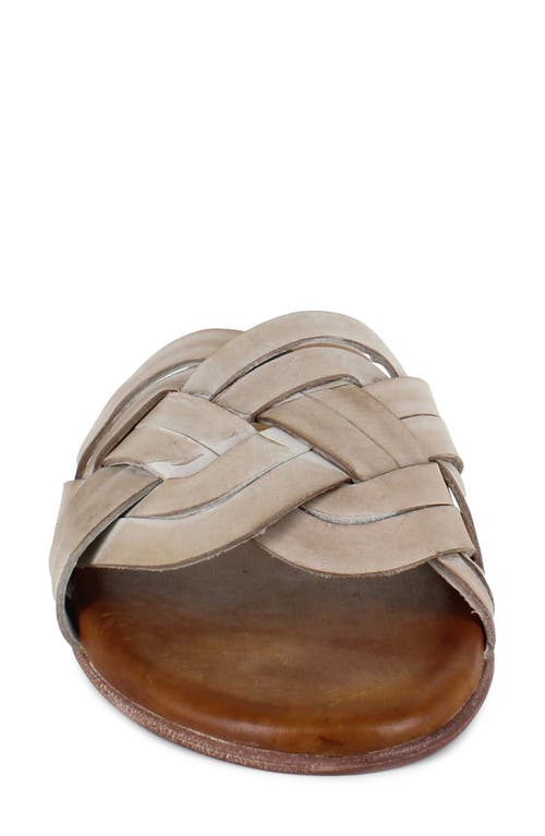 Artisan Crafted By Zigi Arutzy Slide Sandal In White Grey