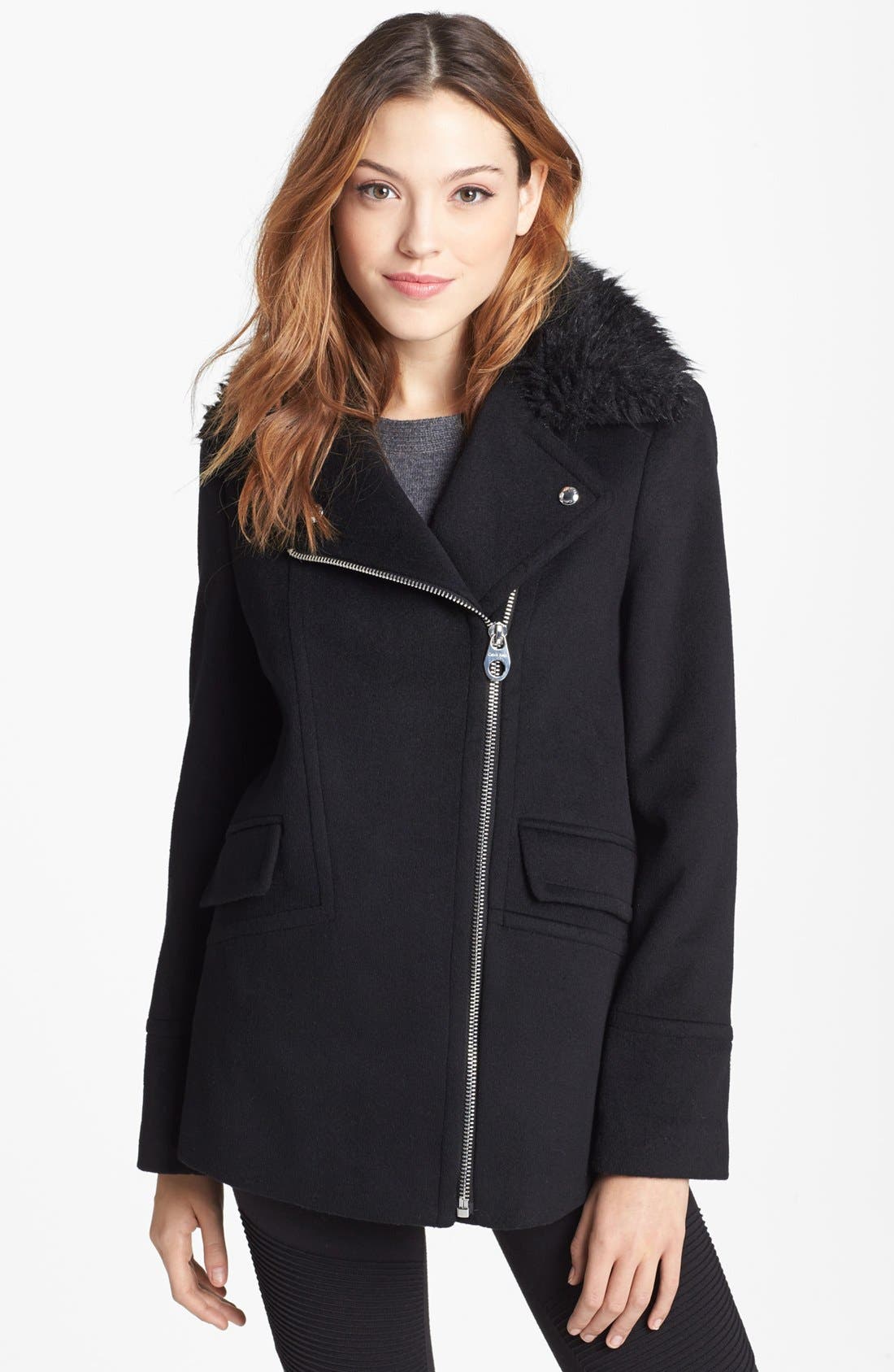 calvin klein women's wool jacket
