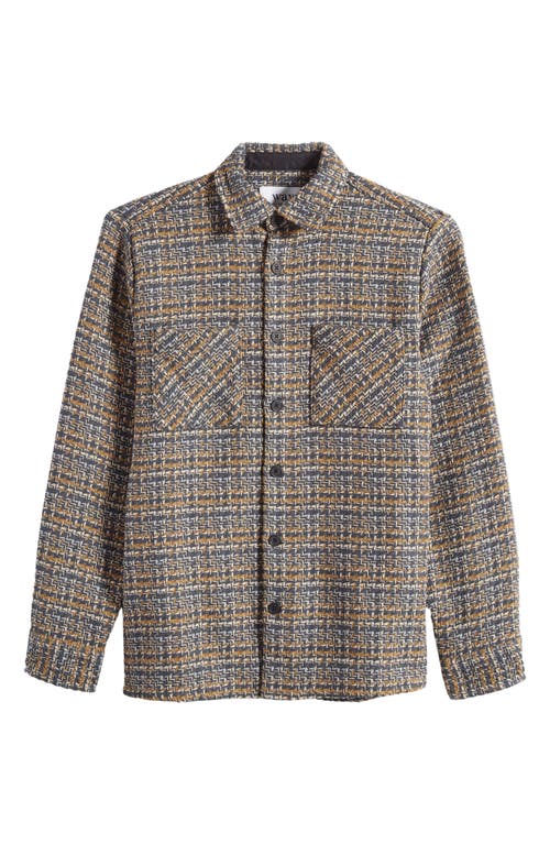Whiting Marine Beatnik Button-Up Overshirt in Charcoal