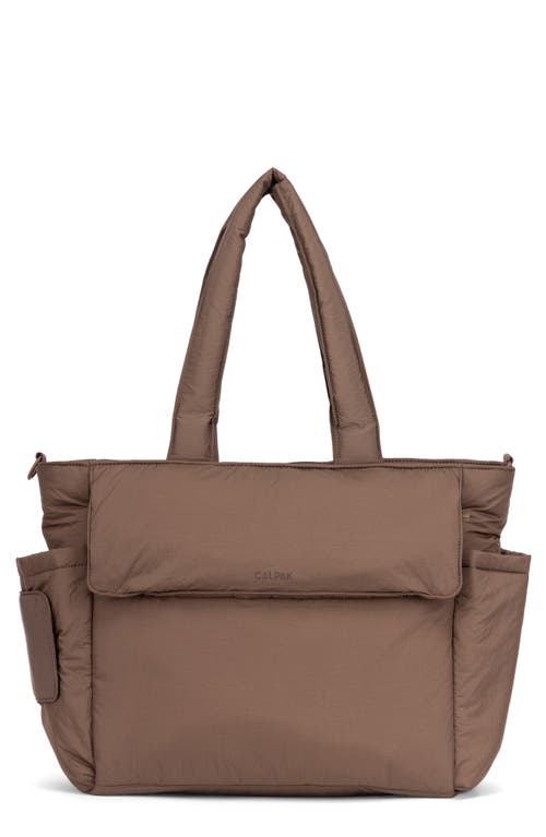 CALPAK Diaper Tote with Laptop Sleeve in Hazelnut at Nordstrom