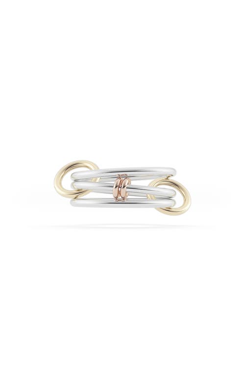 Spinelli Kilcollin Acacia 18k Yellow Gold; Sterling Silver Ring In Silver Gold