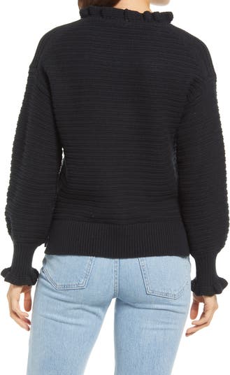 Ruffle Neck Sweater