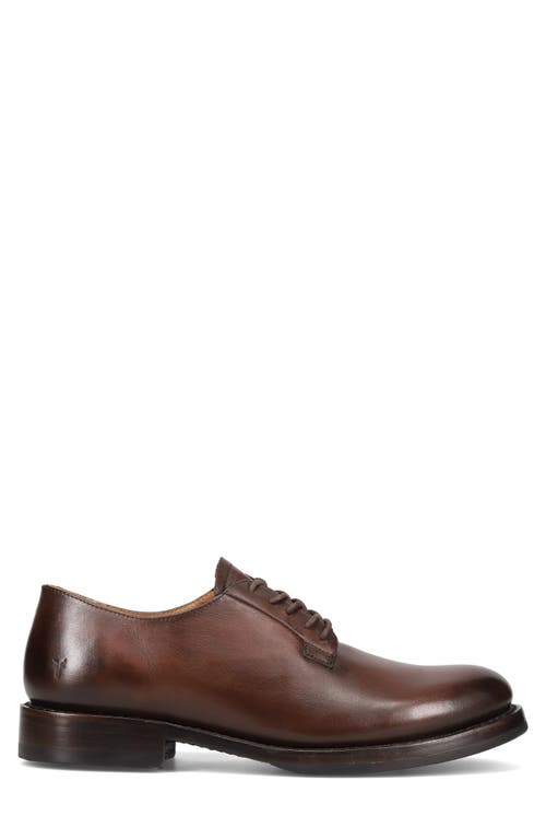 Shop Frye Dylan Plain Toe Oxford In Dark Brown