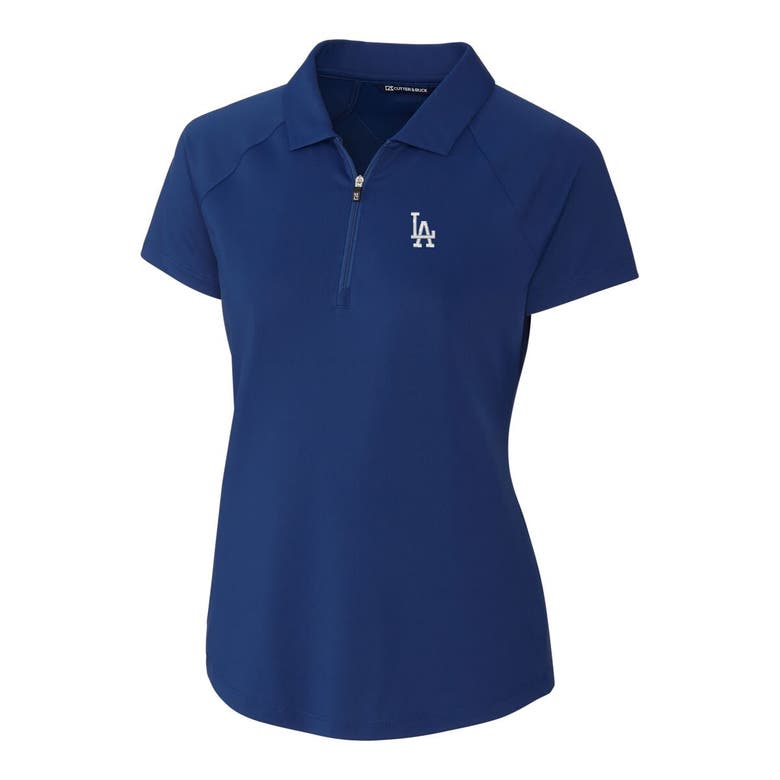 Shop Cutter & Buck Royal Los Angeles Dodgers Drytec Forge Stretch Polo