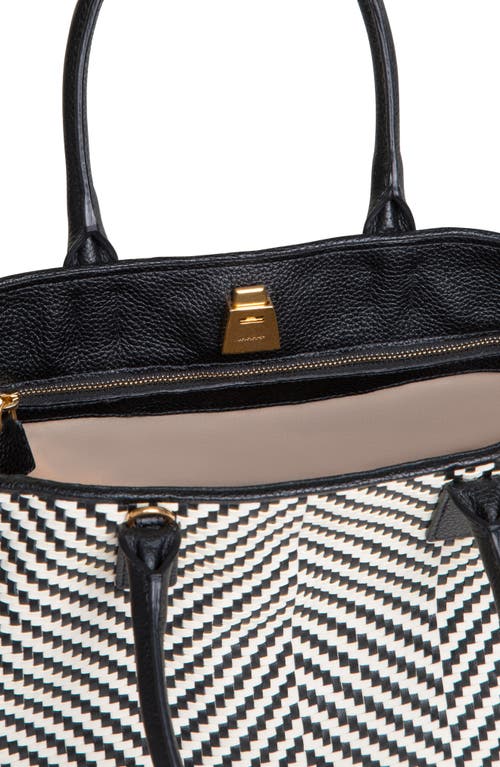 AKRIS AKRIS SMALL AI WOVEN LEATHER SHOULDER BAG