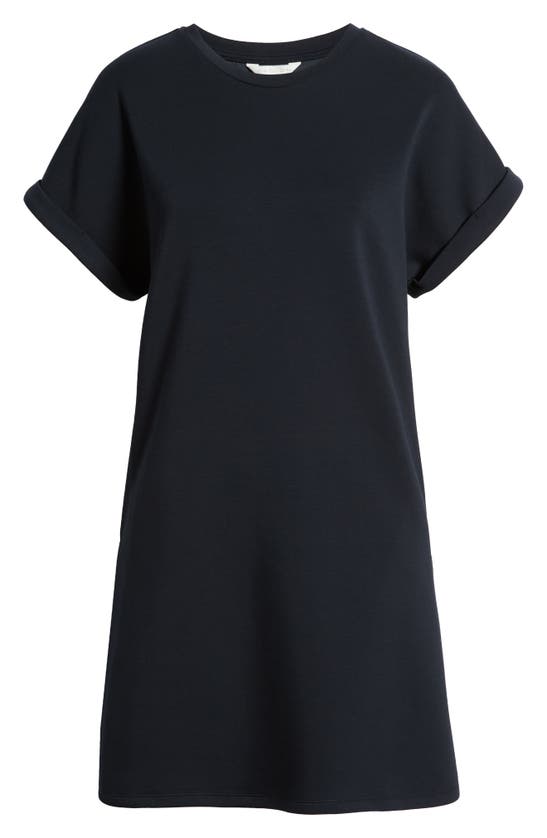 Shop Caslon Cuffed T-shirt Dress In Black