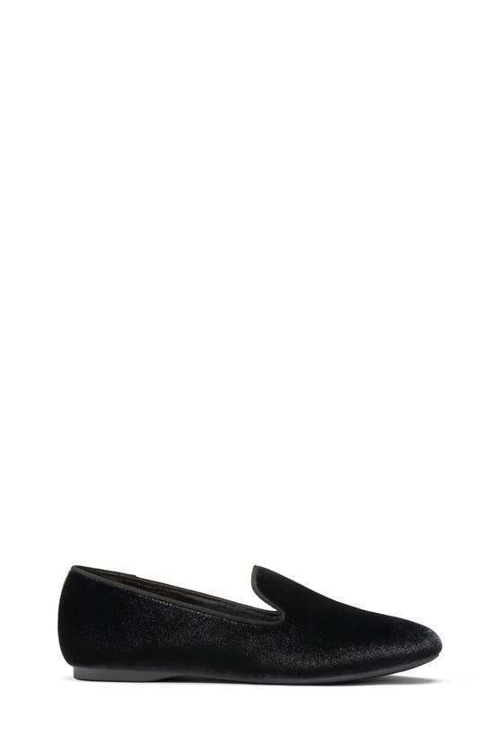 Shop Birdies Starling Velvet Flat In Black Velvet