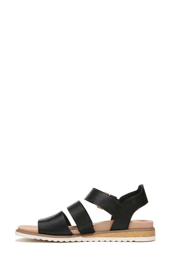 Dr. Scholl's Island Glow Sandal In Black Faux Leather | ModeSens