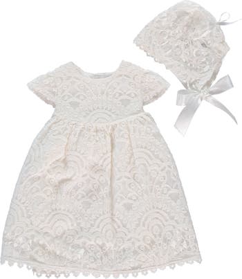 Carriage Boutique Lace Christening Gown Bonnet Set Nordstrom