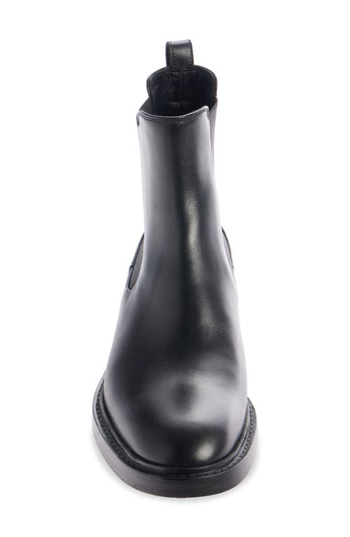 Chloé Marcie Leather Chelsea Ankle Booties In Black