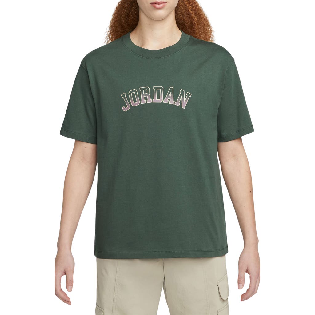 Jordan Brand Graphic T-Shirt in Galactic Jade/Sky Mauve 