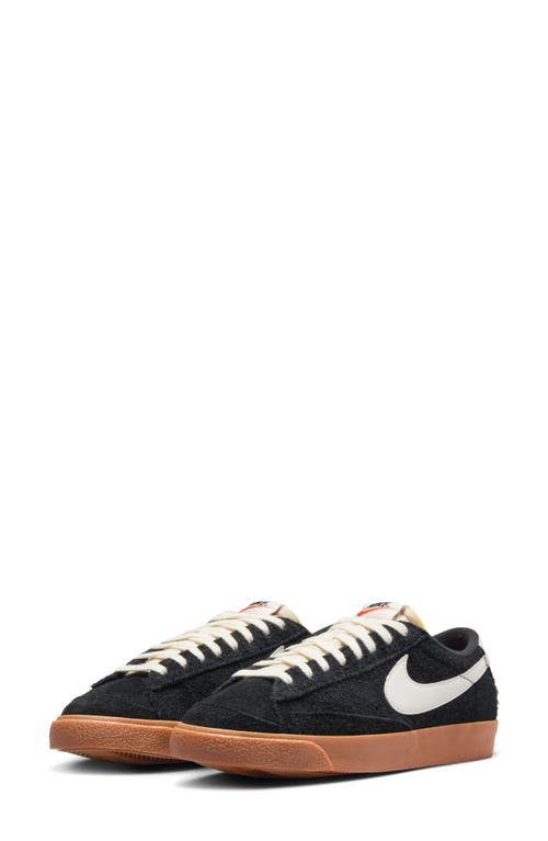 Shop Nike Blazer Low '77 Sneaker In Black/sail/brown