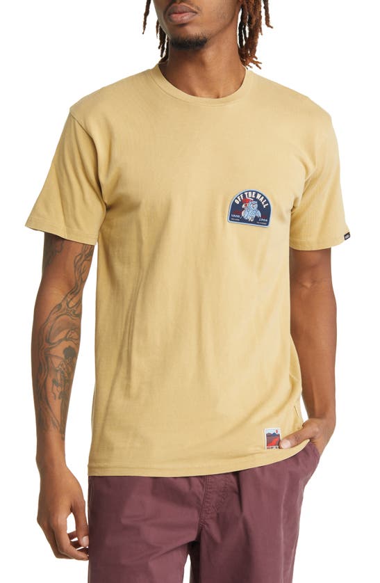 Vans Outdoor Club Patch Cotton T-shirt In Taos Taupe