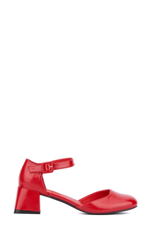 Olivia Miller Ascendant Block Heel Pump In Red