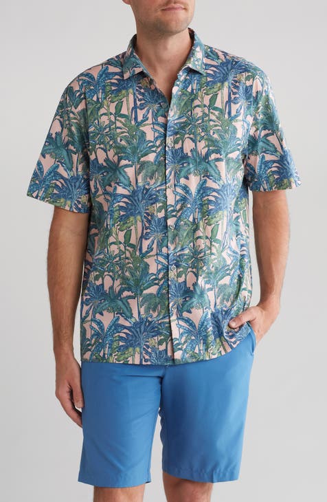 Jungle Club Tropical Short Sleeve Button-Up Shirt