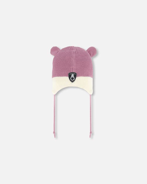 Deux Par Deux Baby Girl's Peruvian Knit Hat Dusty Purple In Orchid Haze