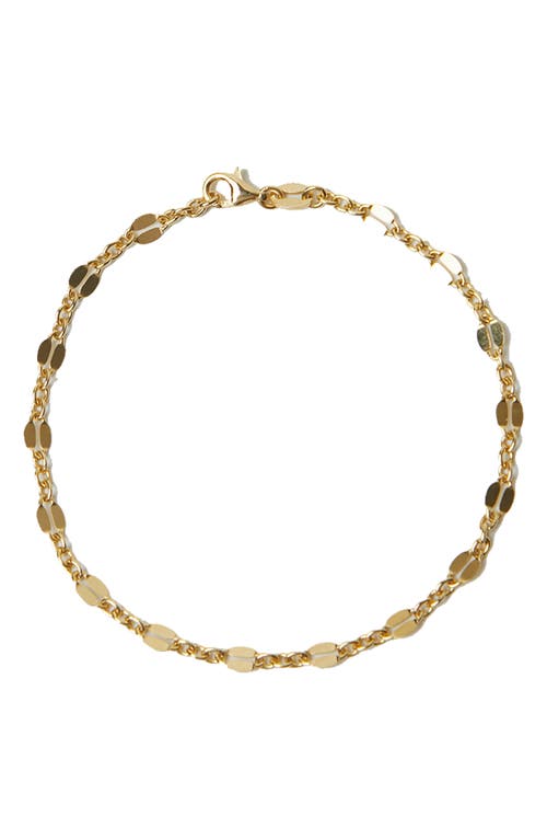 Argento Vivo Sterling Silver Chain Link Bracelet in Gold
