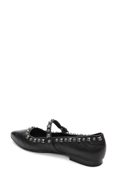 Shop Ash Beatnik Studded Mary Jane Flat In Black