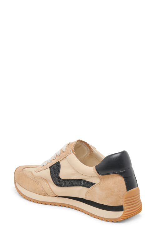 Dolce Vita Women's Notice Adjustable Strap Low Profile Sneakers In Tan Multi Nylon