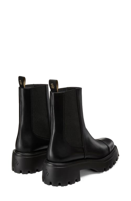 Shop Stuart Weitzman Emerson Chelsea Boot In Black