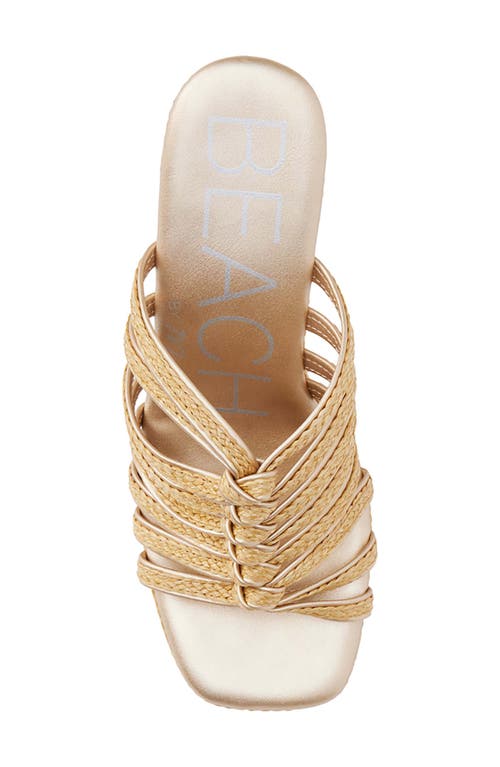 Shop Beach By Matisse Laney Wedge Sandal In Gold