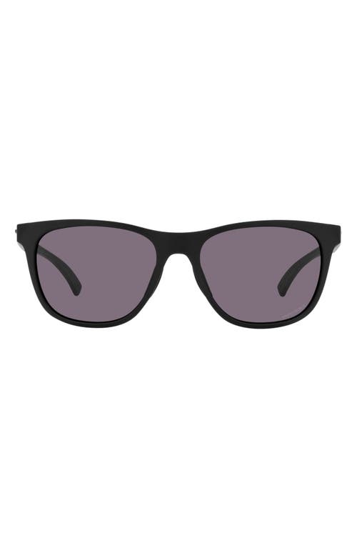 Oakley Leadline 56mm Rectangular Sunglasses in Matte Black at Nordstrom