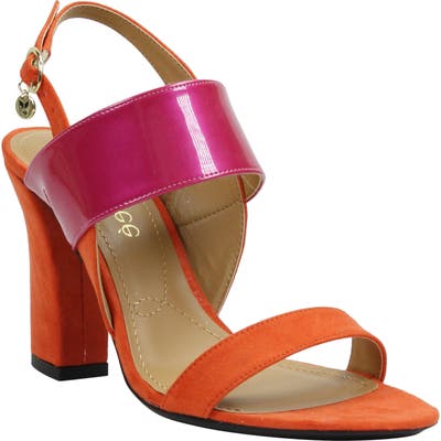 J. Renee Emberley Block Heel Sandal, Orange