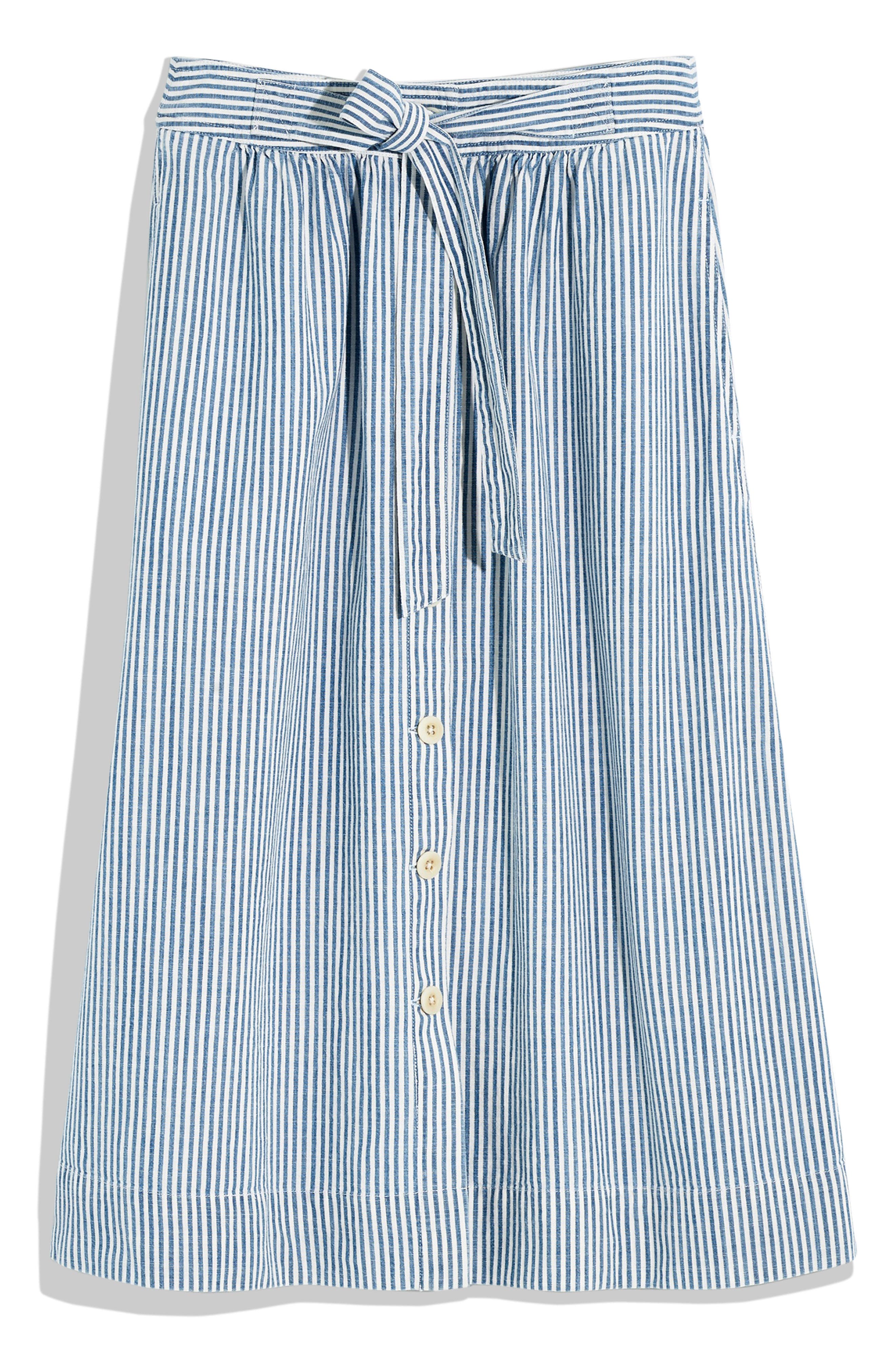 button tie skirt