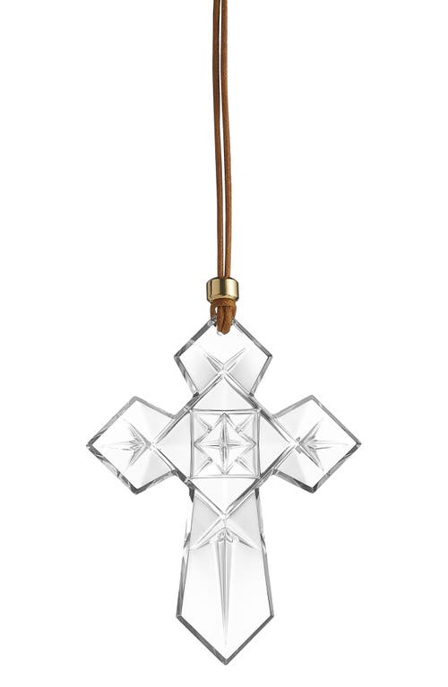 Waterford Annual Cross 2024 Crystal Ornament in White 