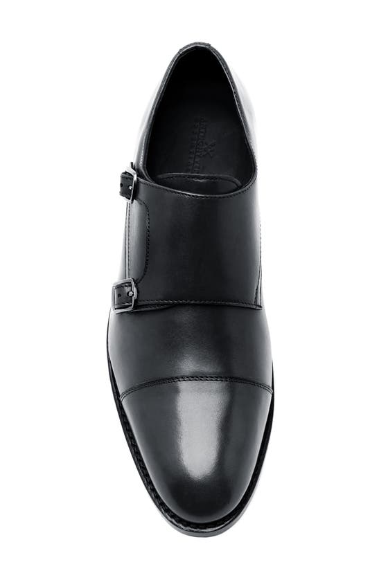Anthony Veer Men's Roosevelt Ii Double Monk Slip-on Dress Shoe In Black