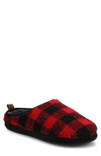 Taft Lance Faux Fur Slipper In Red