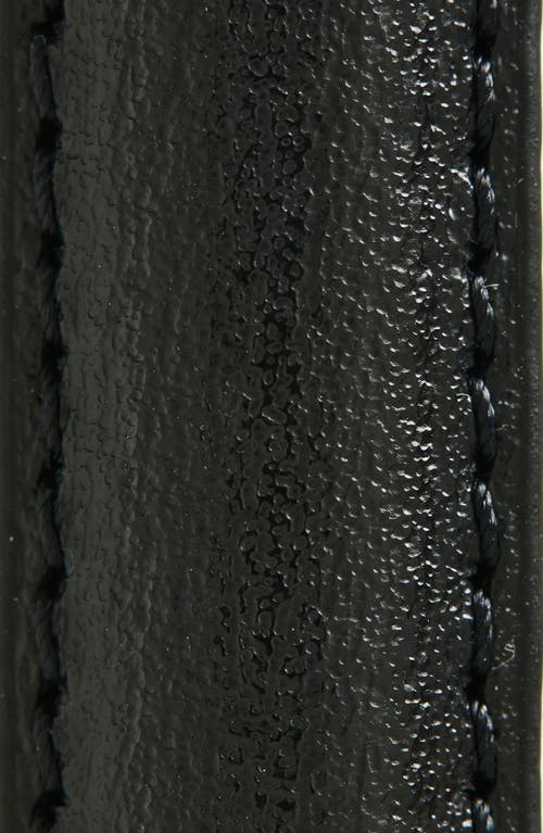 Totême Toteme Leather Thin Belt In Black