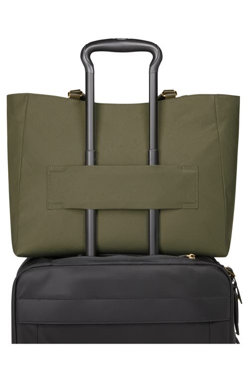 Shop Tumi Large Valetta Tote In Olive