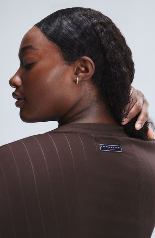 Savage X Fenty Sleek Stitch Robe In Double Espresso Brown