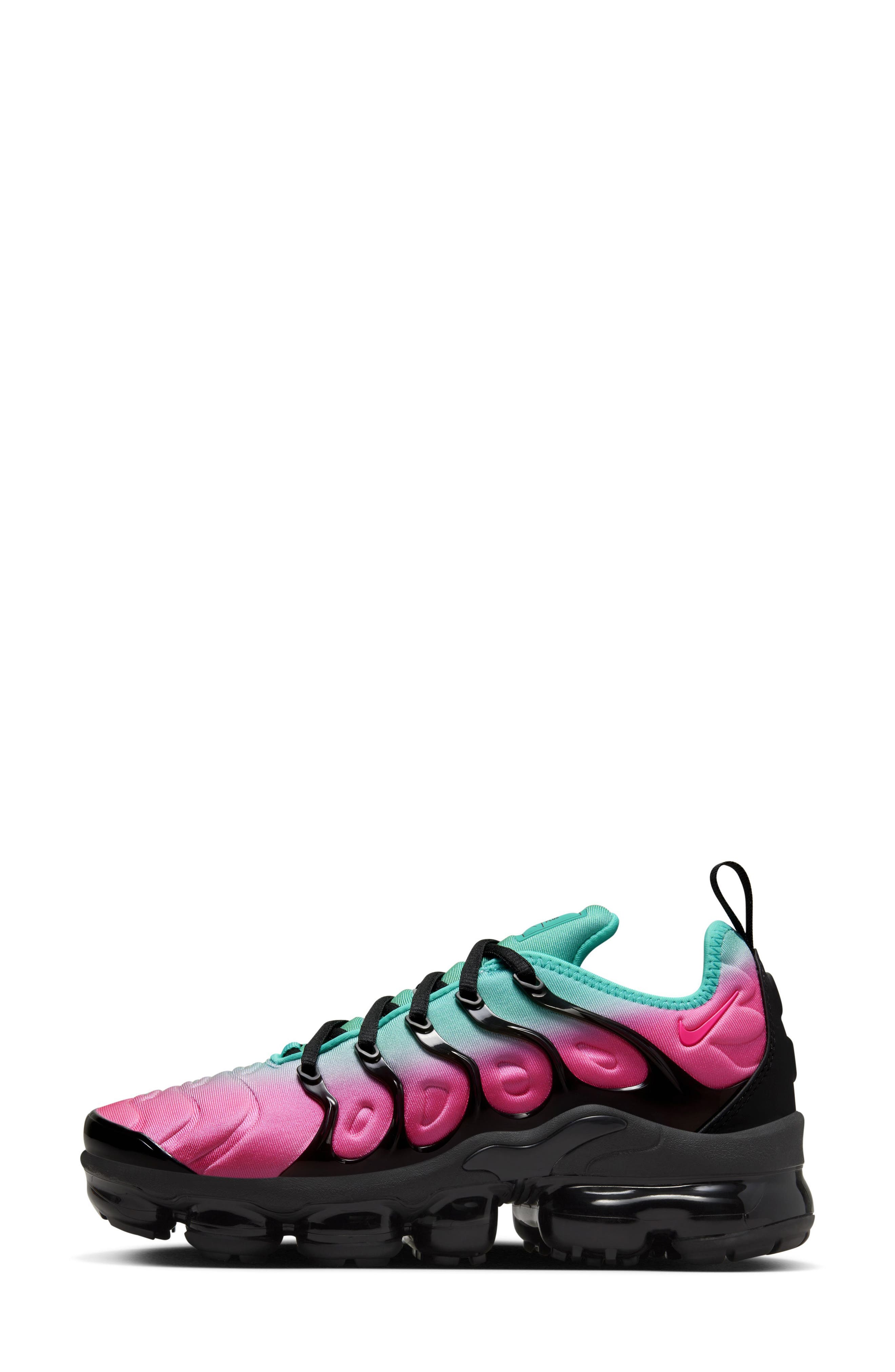 Nike Women s Air VaporMax Plus Running Sneakers from Finish Line Pink Blast Clear Jade Black Smart Closet